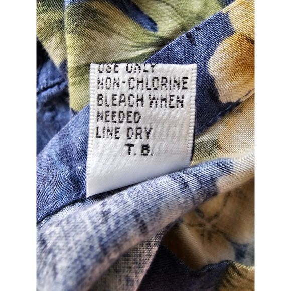 Pierre Cardin Vtg Men's Tropical Hawaiian Floral Shirt Size Large - Picture 5 of 9